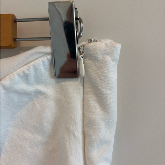 Zara White Women's linen blend dress - Picture 4 of 6